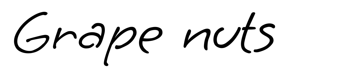 Grape nuts