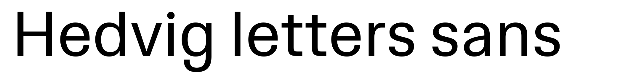 Hedvig letters sans