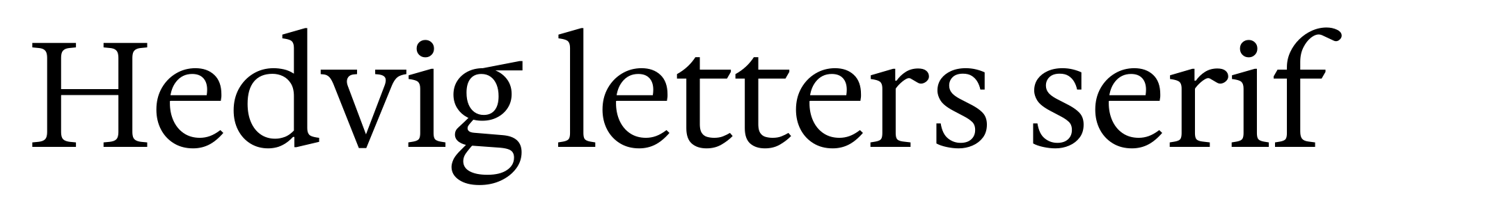 Hedvig letters serif