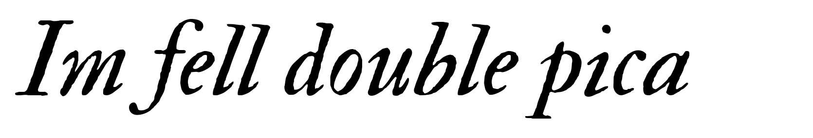 Im fell double pica