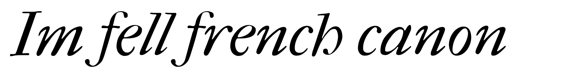 Im fell french canon