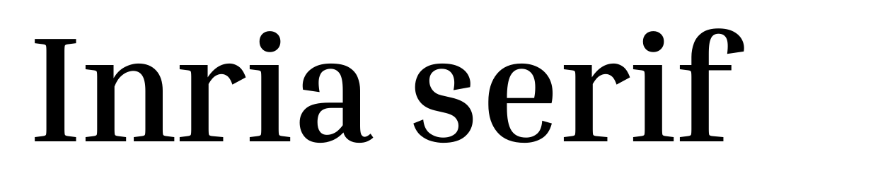 Inria serif