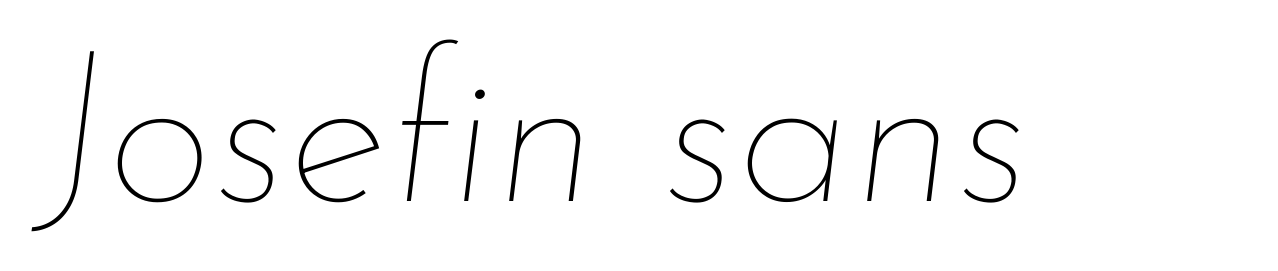 Josefin sans