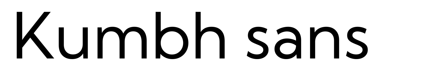 Kumbh sans