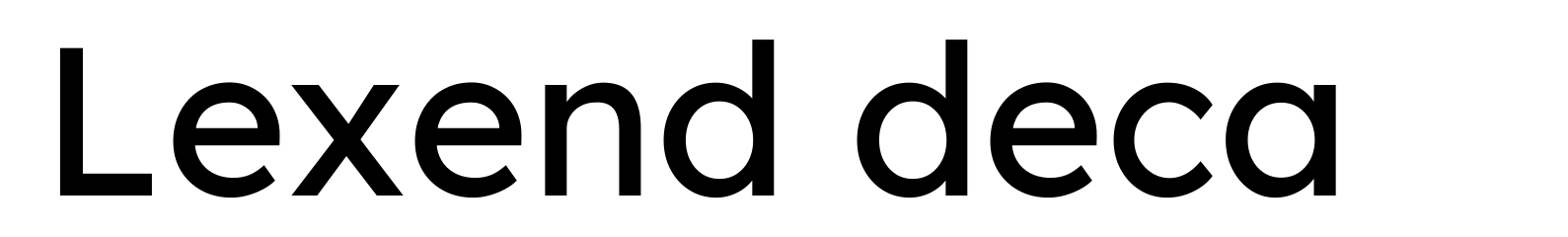 Lexend deca