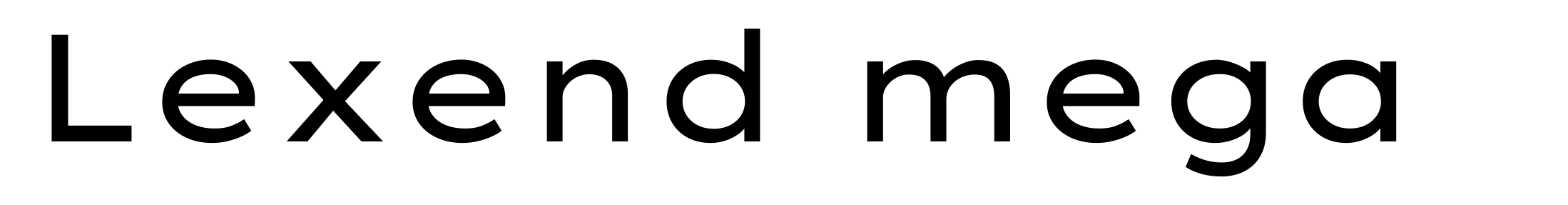 Lexend mega