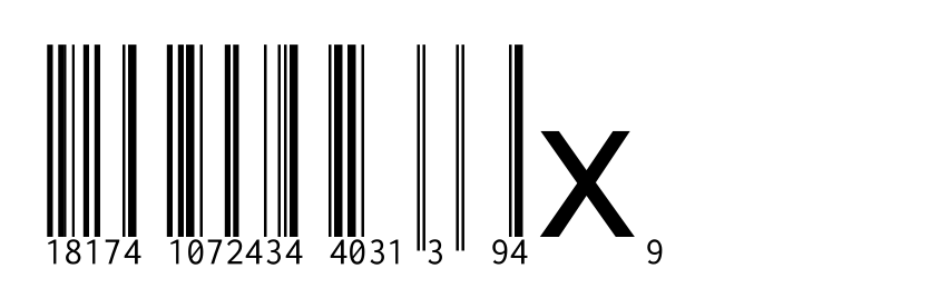 Libre barcode ean13 text