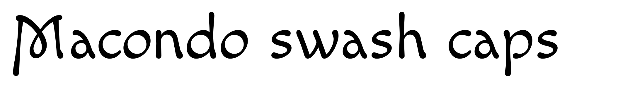 Macondo swash caps