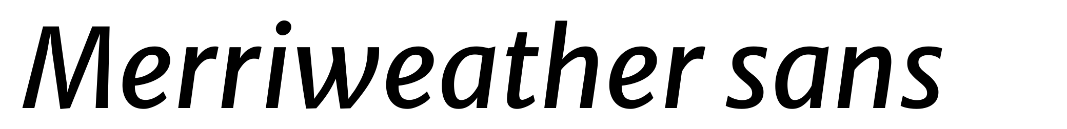 Merriweather sans