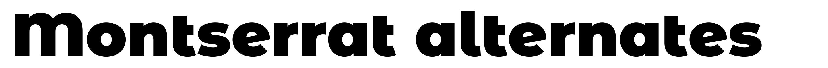 Montserrat alternates
