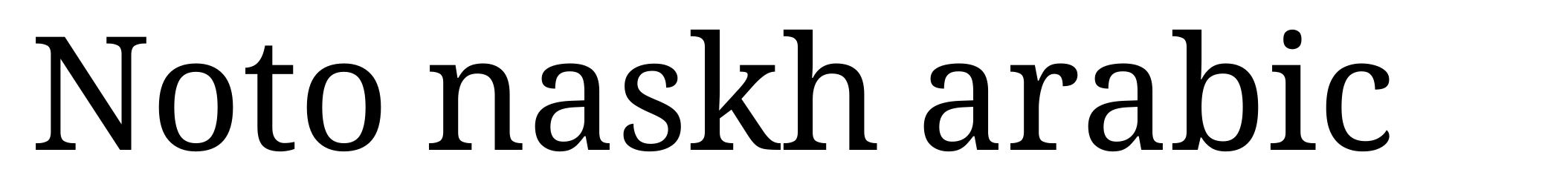 Noto naskh arabic