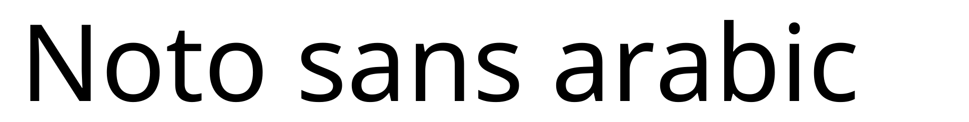 Noto sans arabic