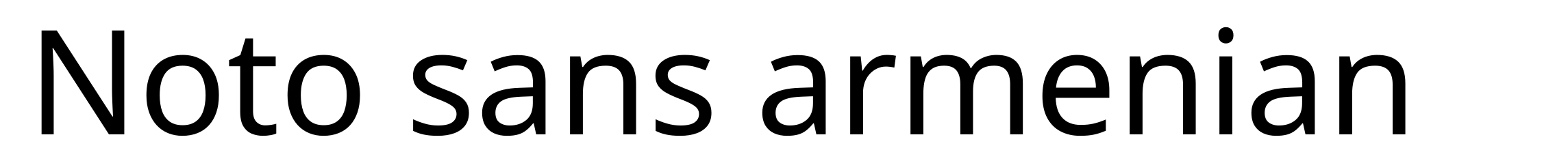 Noto sans armenian