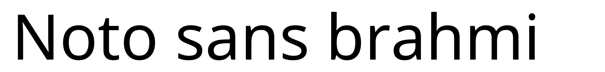 Noto sans brahmi