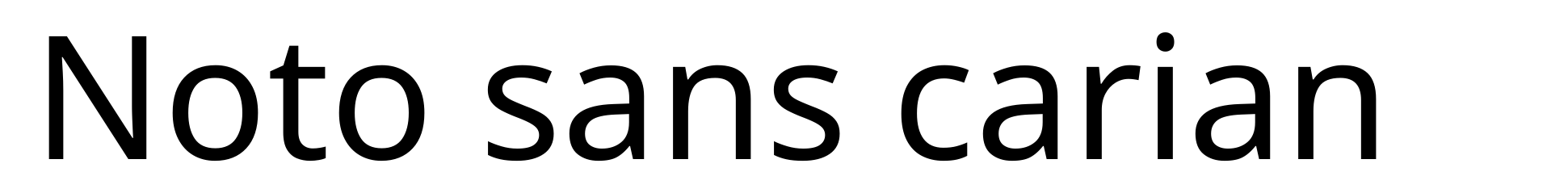 Noto sans carian
