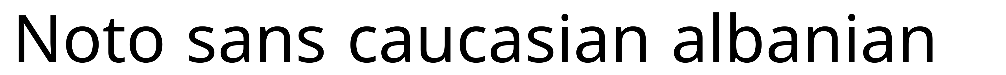 Noto sans caucasian albanian