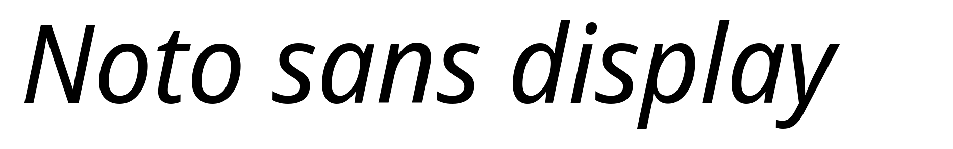 Noto sans display