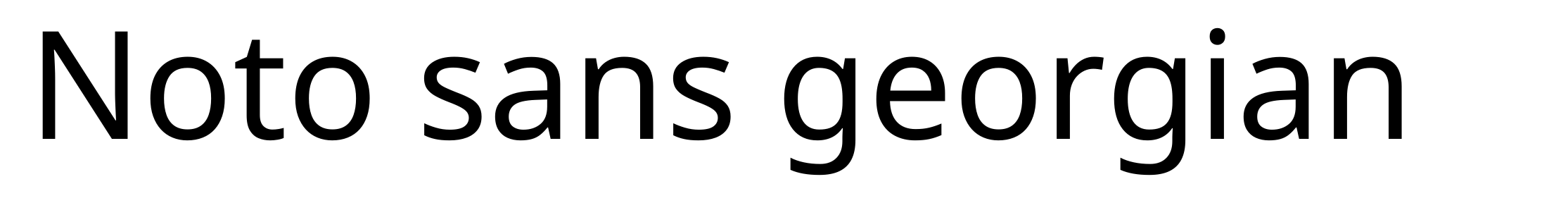 Noto sans georgian