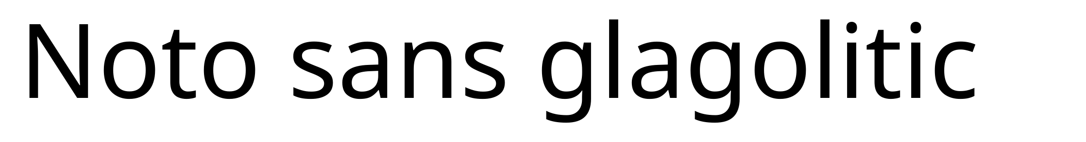 Noto sans glagolitic