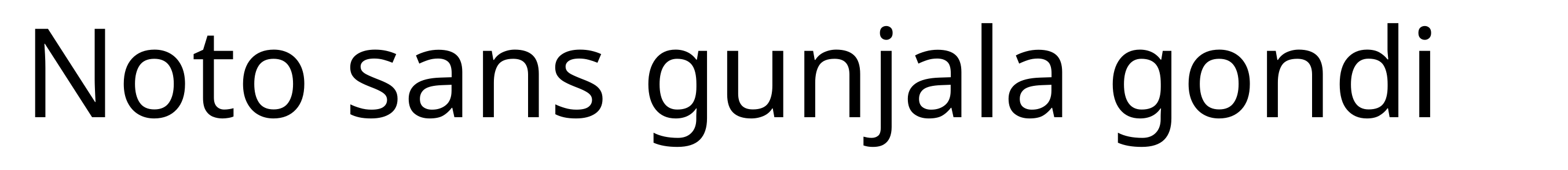 Noto sans gunjala gondi