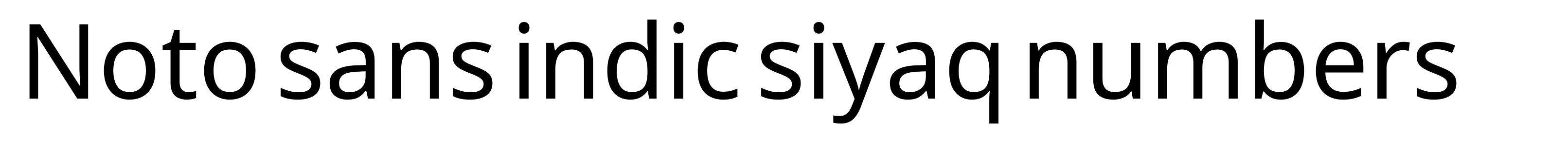 Noto sans indic siyaq numbers