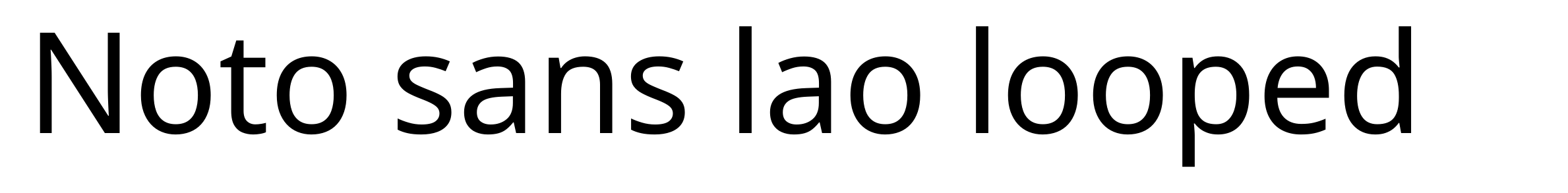 Noto sans lao looped