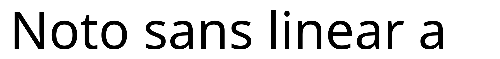 Noto sans linear a