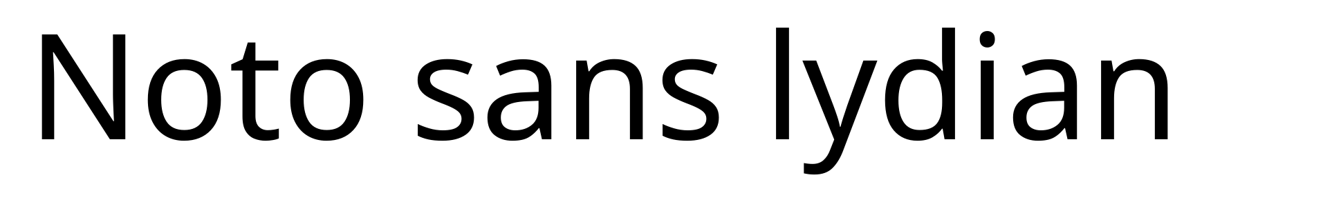Noto sans lydian