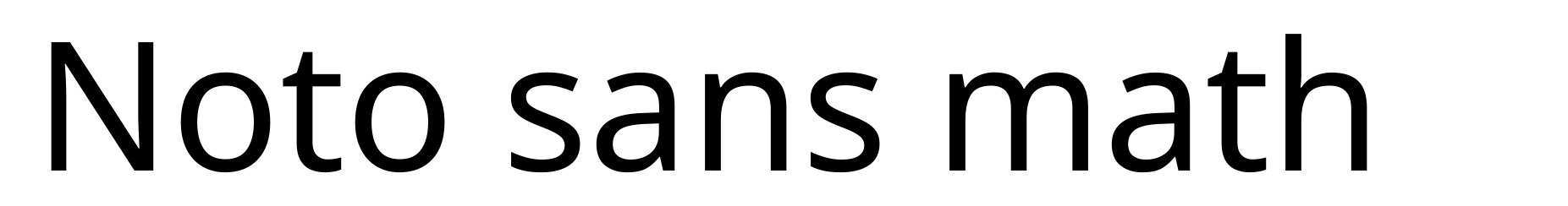 Noto sans math