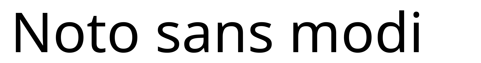 Noto sans modi