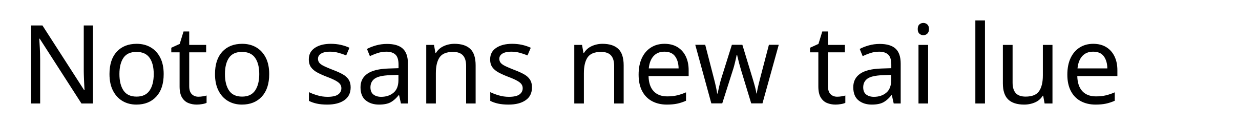 Noto sans new tai lue
