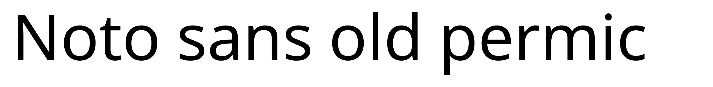 Noto sans old permic
