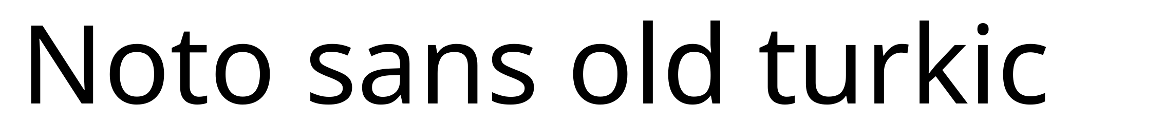 Noto sans old turkic