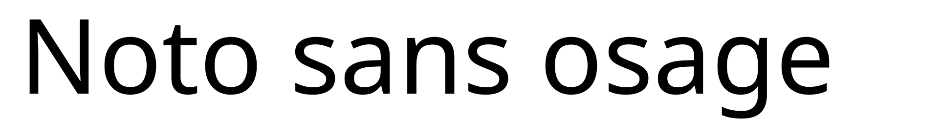 Noto sans osage