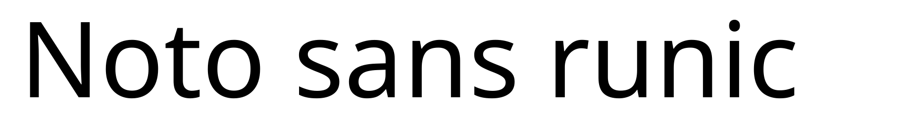 Noto sans runic