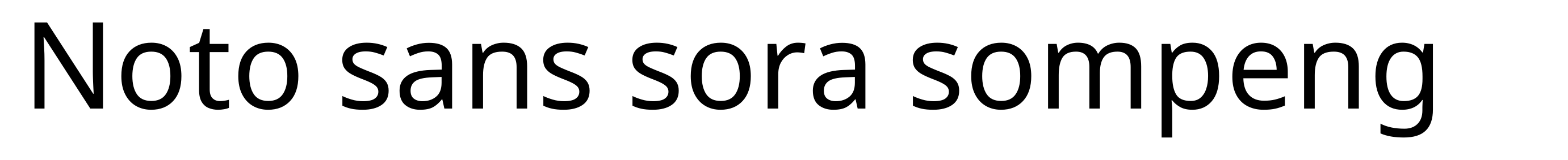 Noto sans sora sompeng