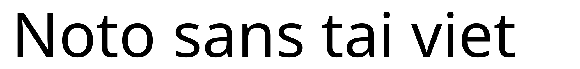 Noto sans tai viet