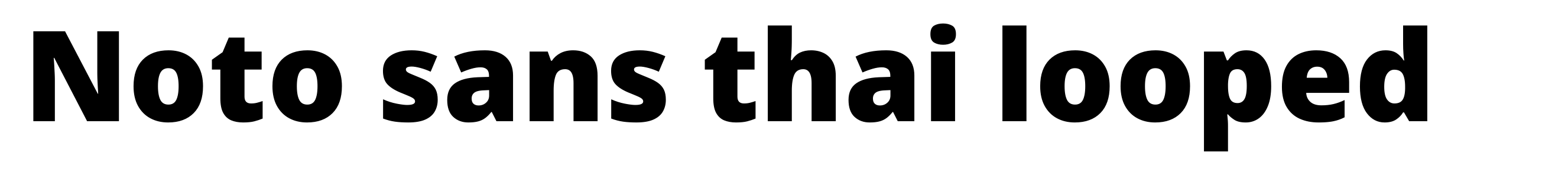 Noto sans thai looped
