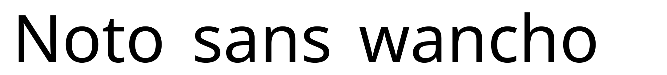 Noto sans wancho