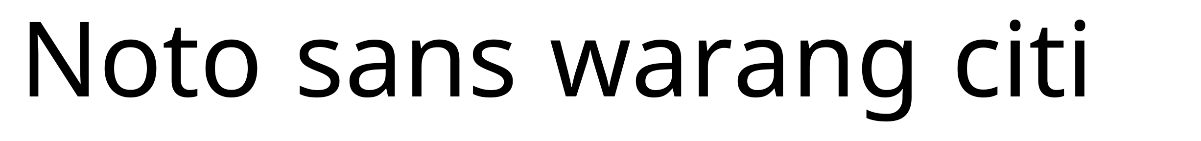 Noto sans warang citi