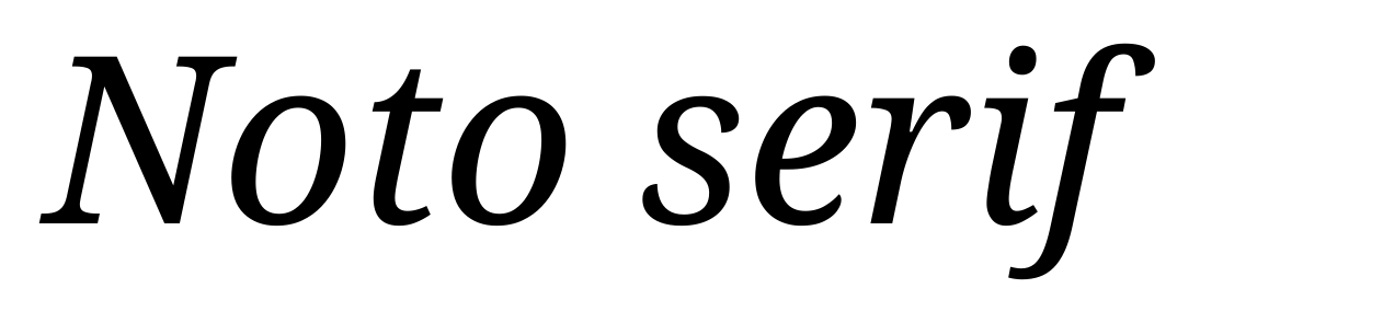 Noto serif