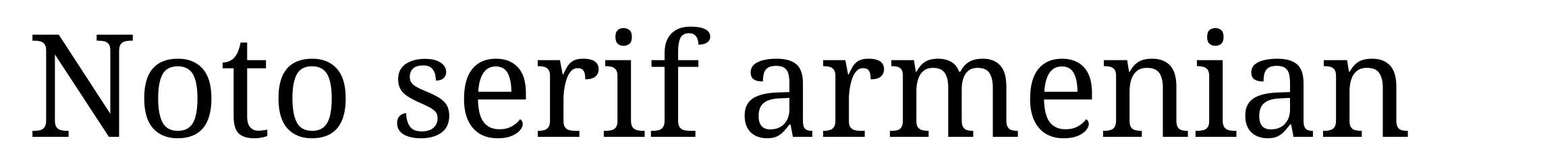 Noto serif armenian