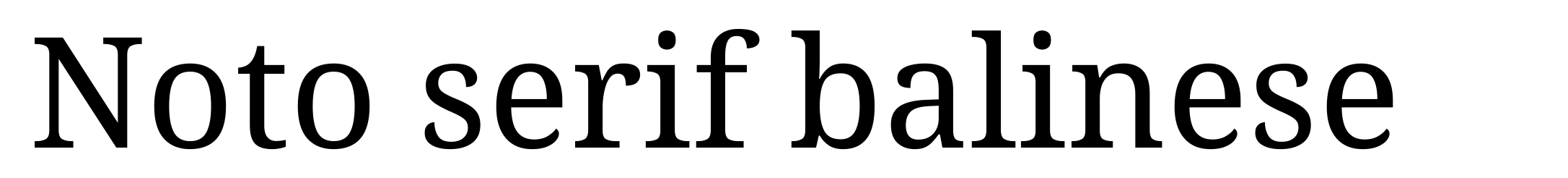 Noto serif balinese