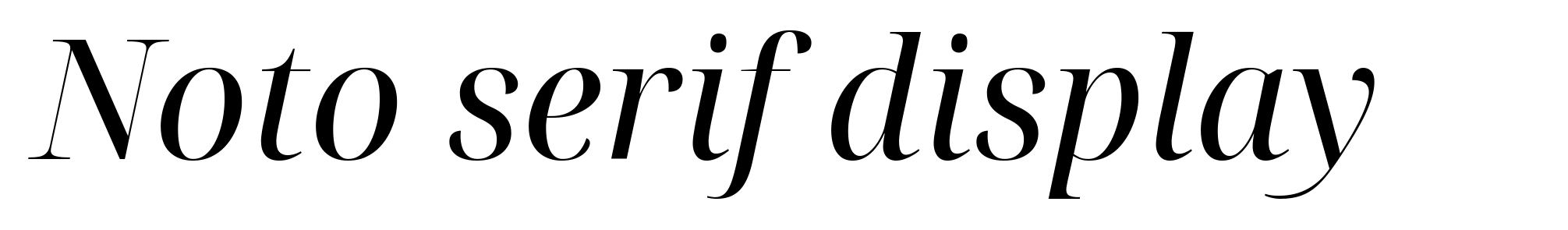 Noto serif display