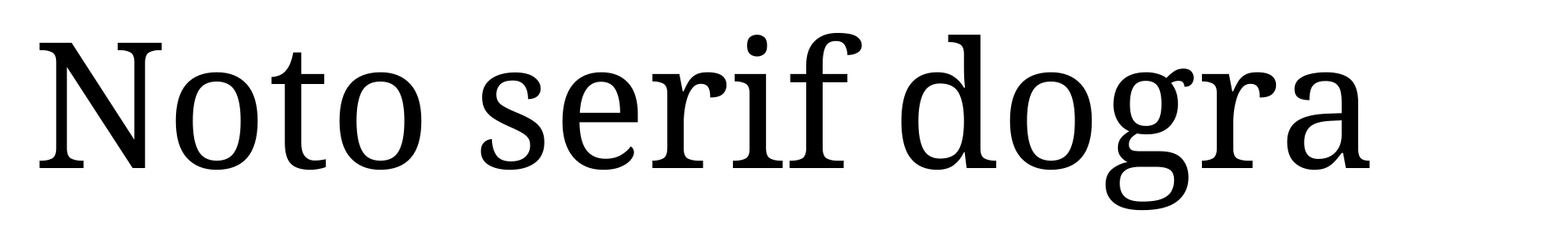 Noto serif dogra