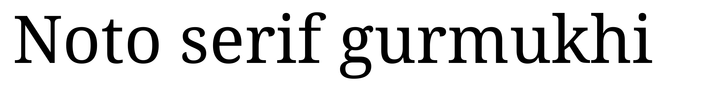 Noto serif gurmukhi