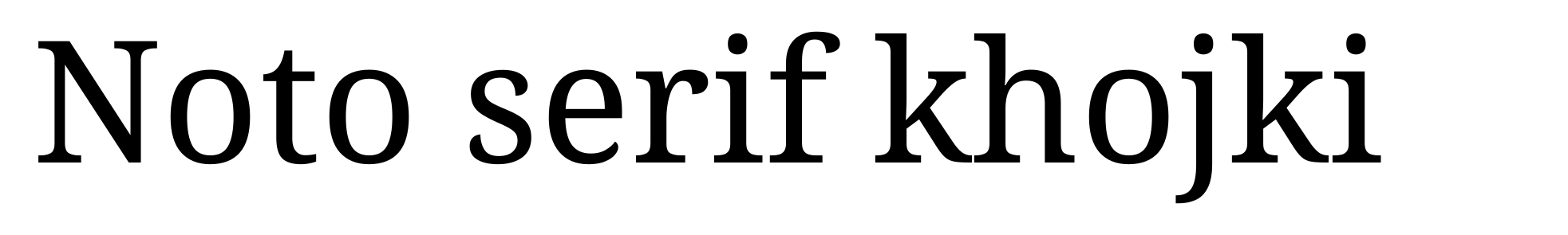 Noto serif khojki