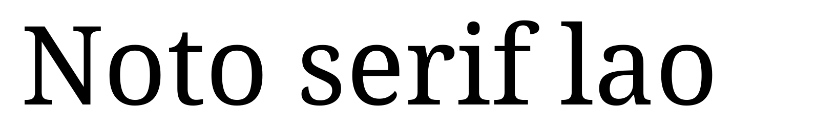 Noto serif lao