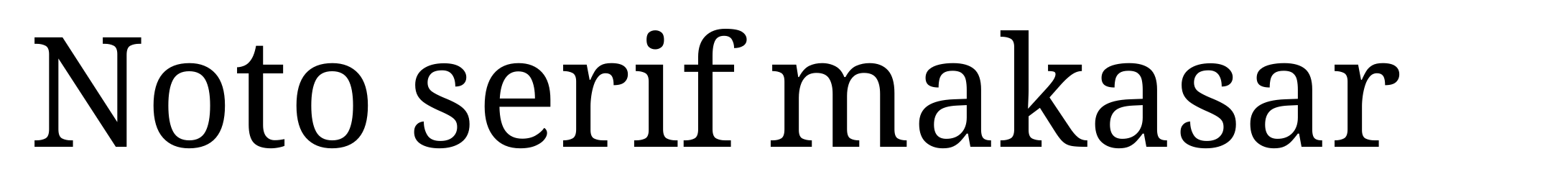 Noto serif makasar