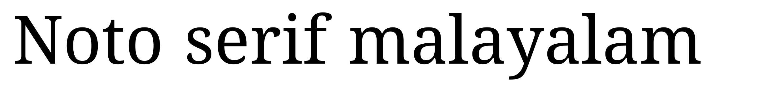 Noto serif malayalam